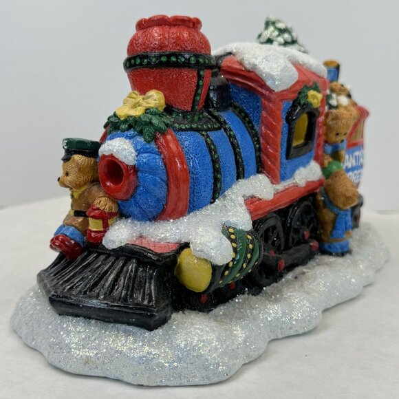 Vtg Accents Unlimited Santas Express Light-Up Christmas Train Figurine Set Bears - Picture 5 of 16